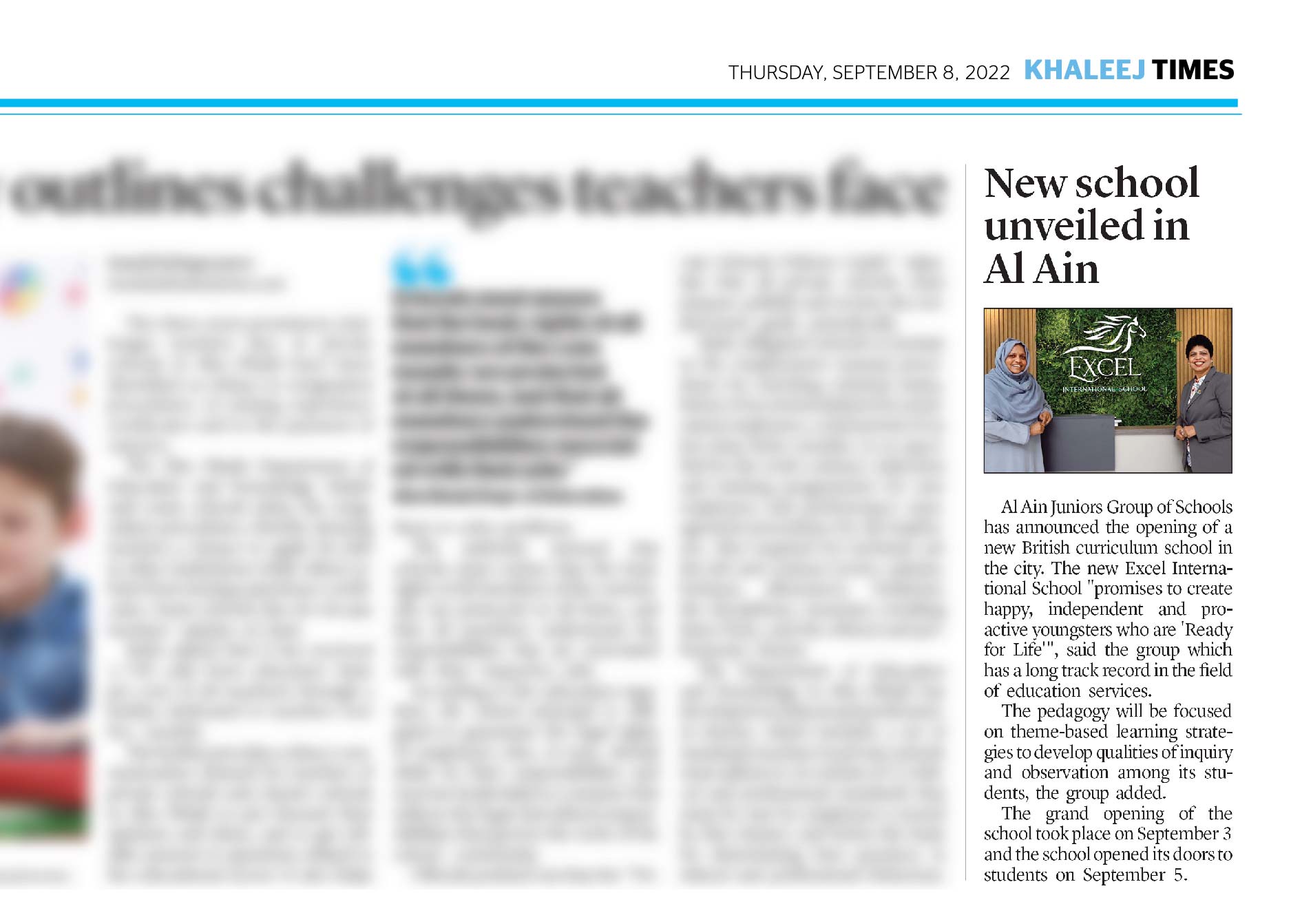 We are in Khaleej Times Newspaper!